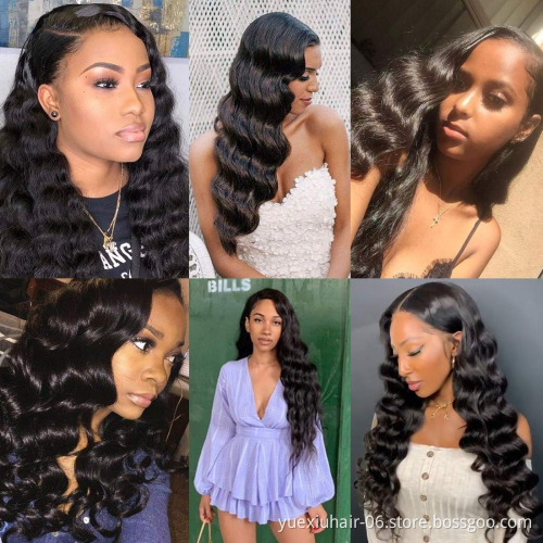 Cuticle Aligned Wholesale Brazilian 100% Human Swiss HD Transparent Pre- plucked Lace Front Virgin Hair Wigs for Black Women